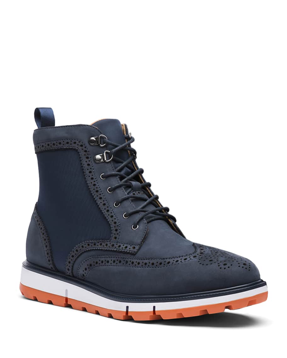 Swims Men's Motion Wing-Tip Boots | Neiman Marcus