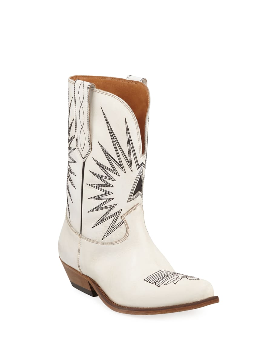 Golden Goose Wish Star Leather Western Boots | Neiman Marcus