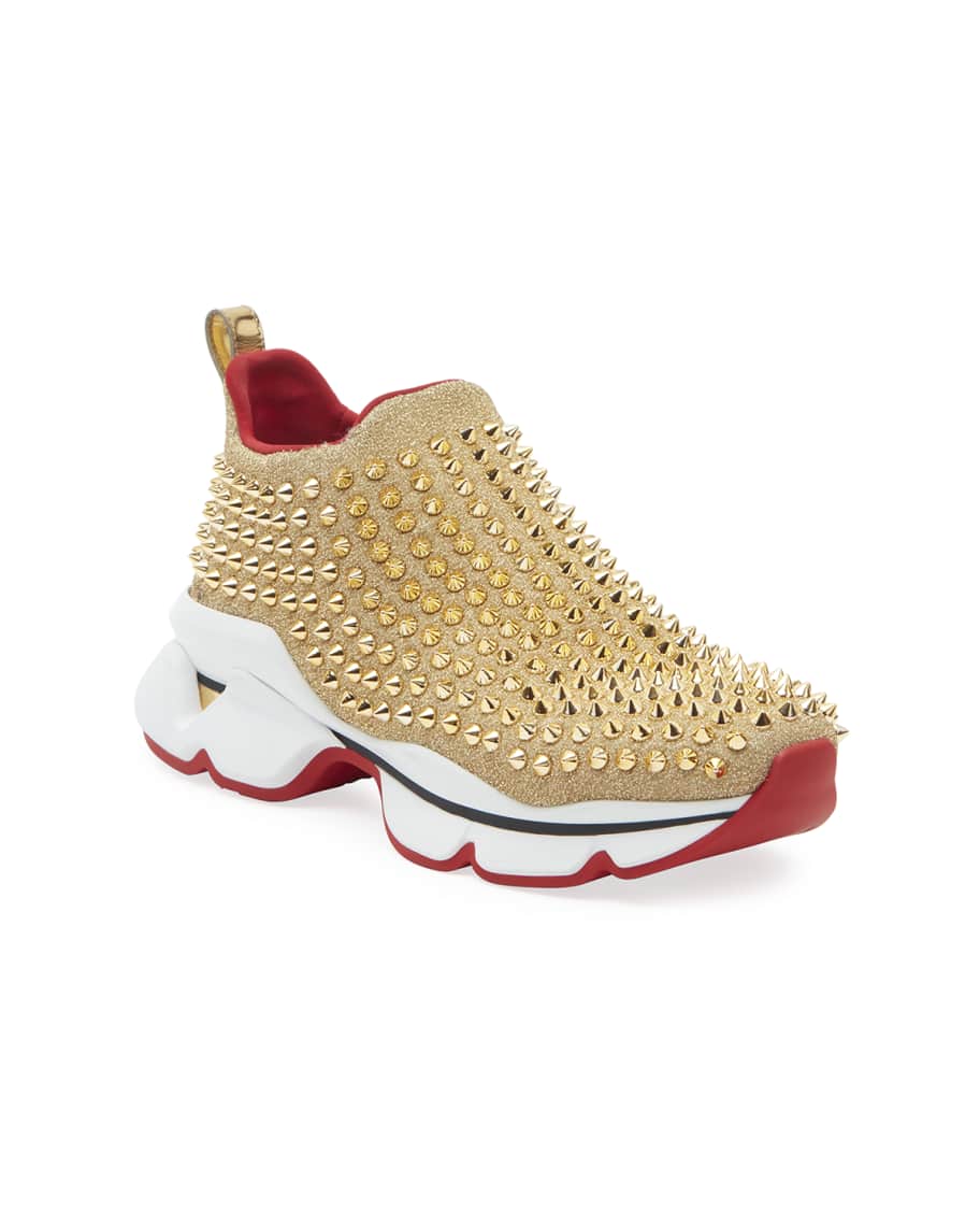 Christian Louboutin Spikes Red Bottom Sneaker – The Sole Broker