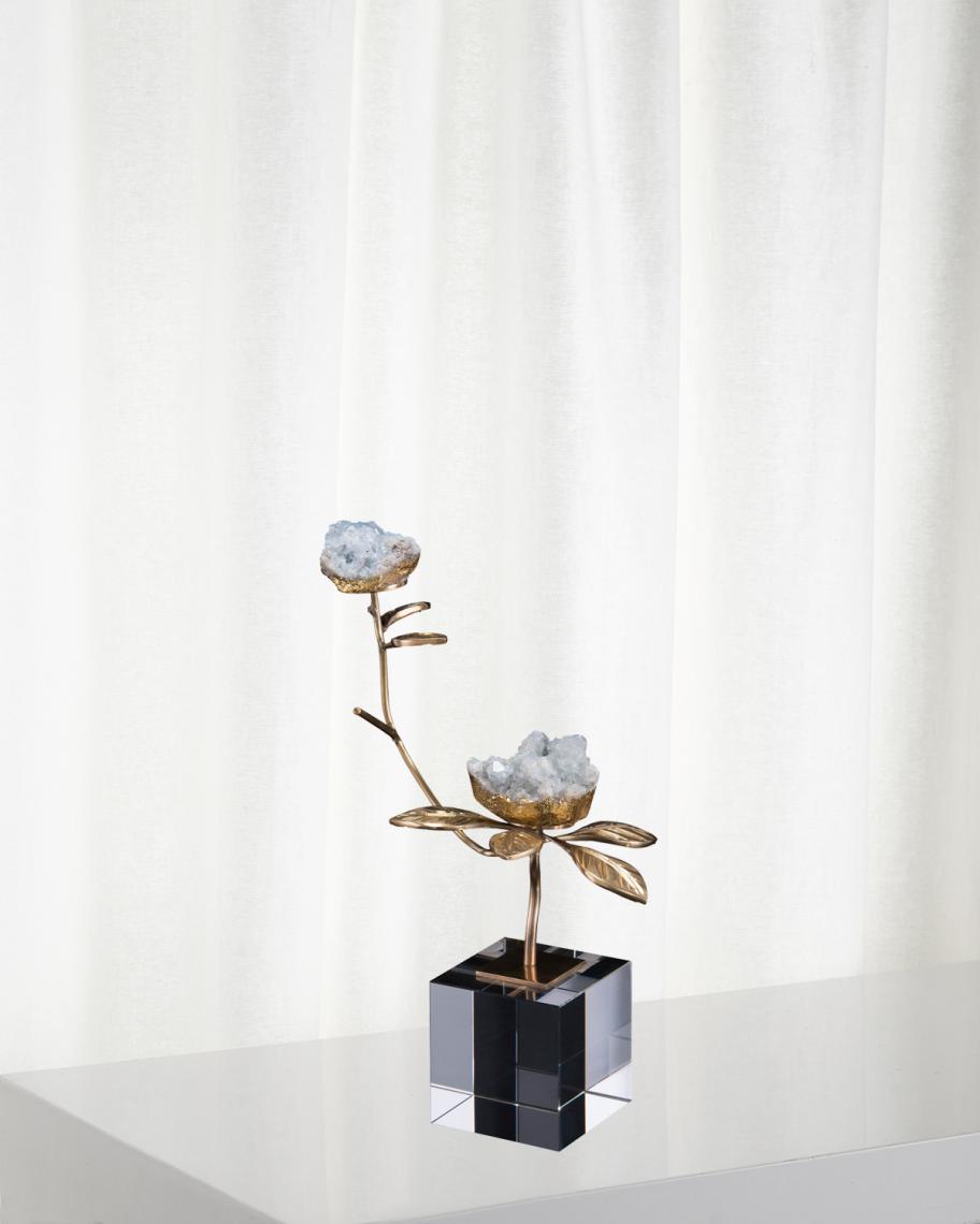 John-Richard Collection Double Celestite Bloom | Neiman Marcus