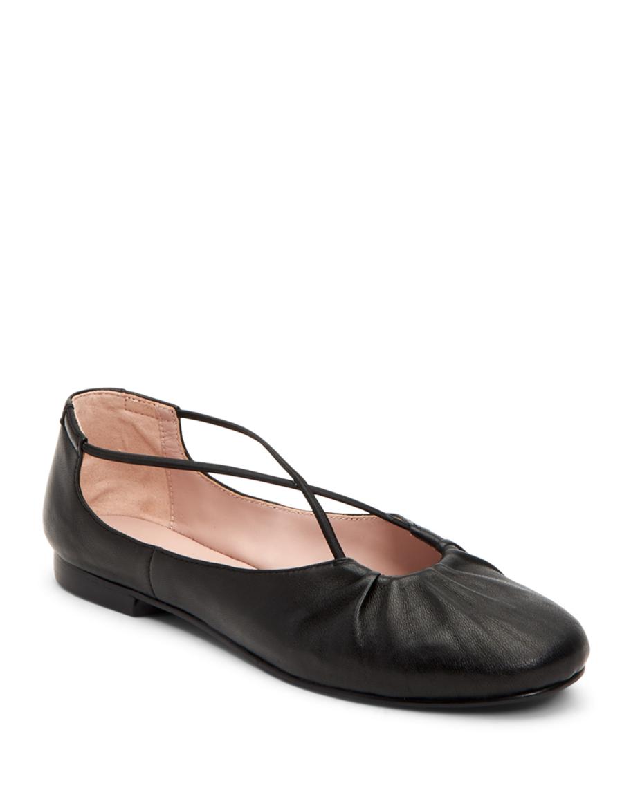 Taryn Rose Collection Alessandra Cross-Strap Leather Ballet  display picture 1