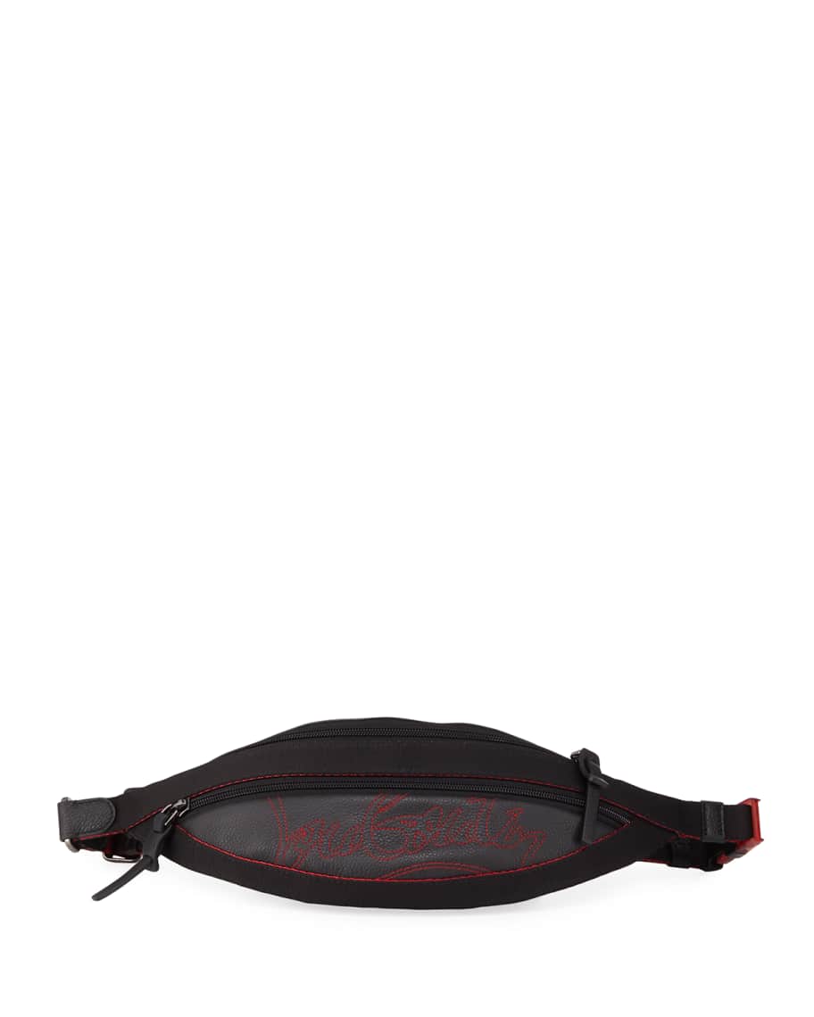 Christian Louboutin Blaster Mini Leather Belt Bag - Grey Waist