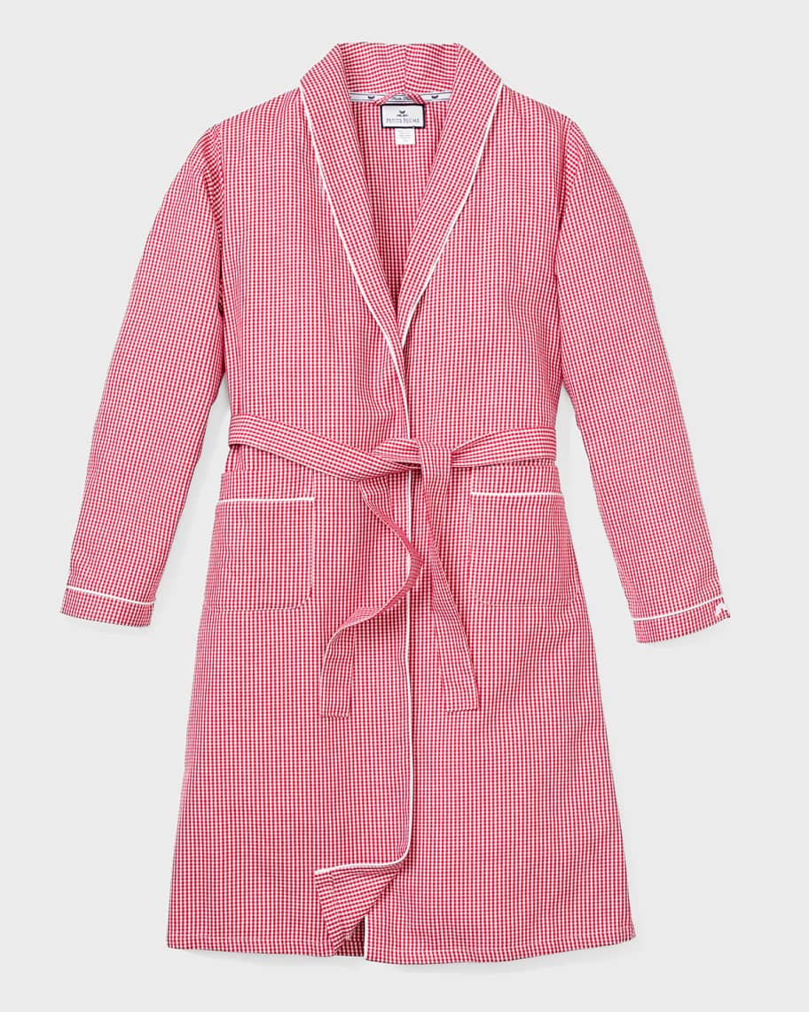 Petite Plume Mini Gingham Robe, Size 214 Neiman Marcus