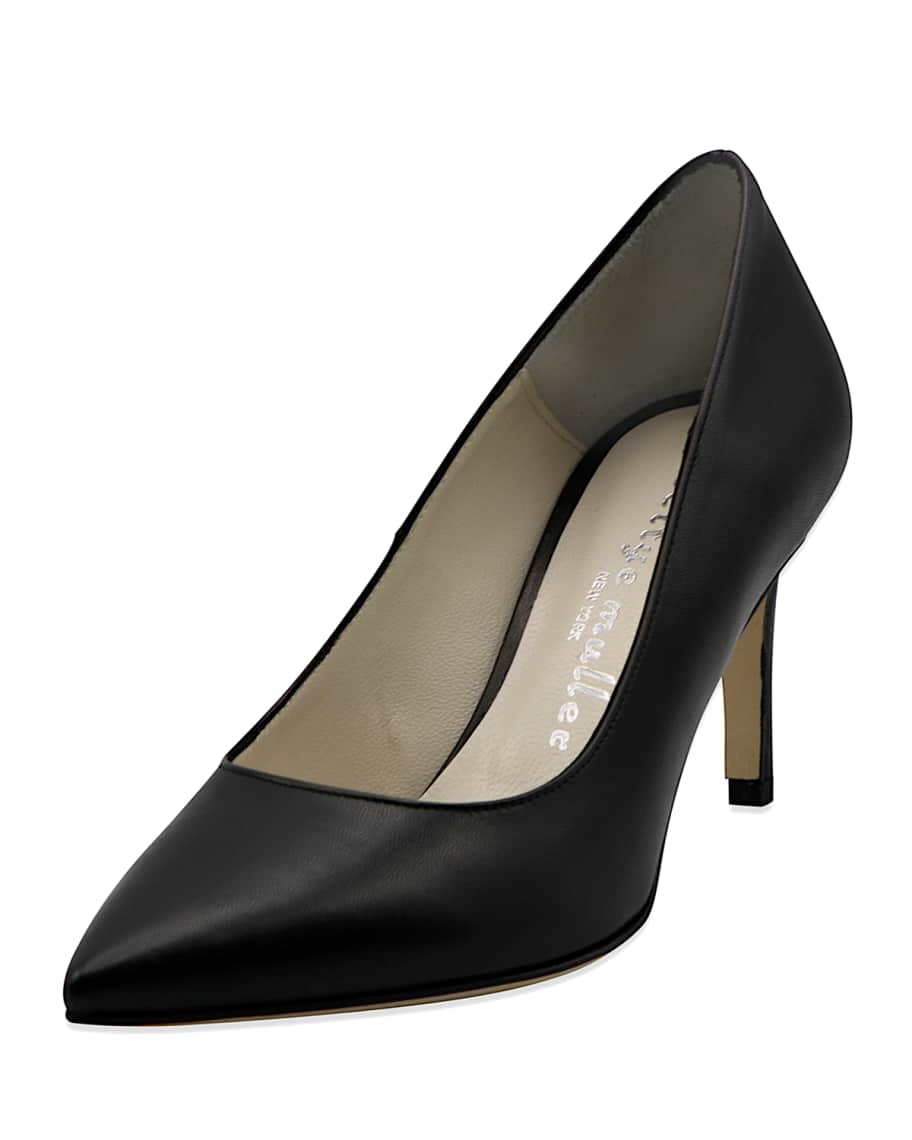 Bettye Muller Agatha Smooth Pointed Pumps | Neiman Marcus