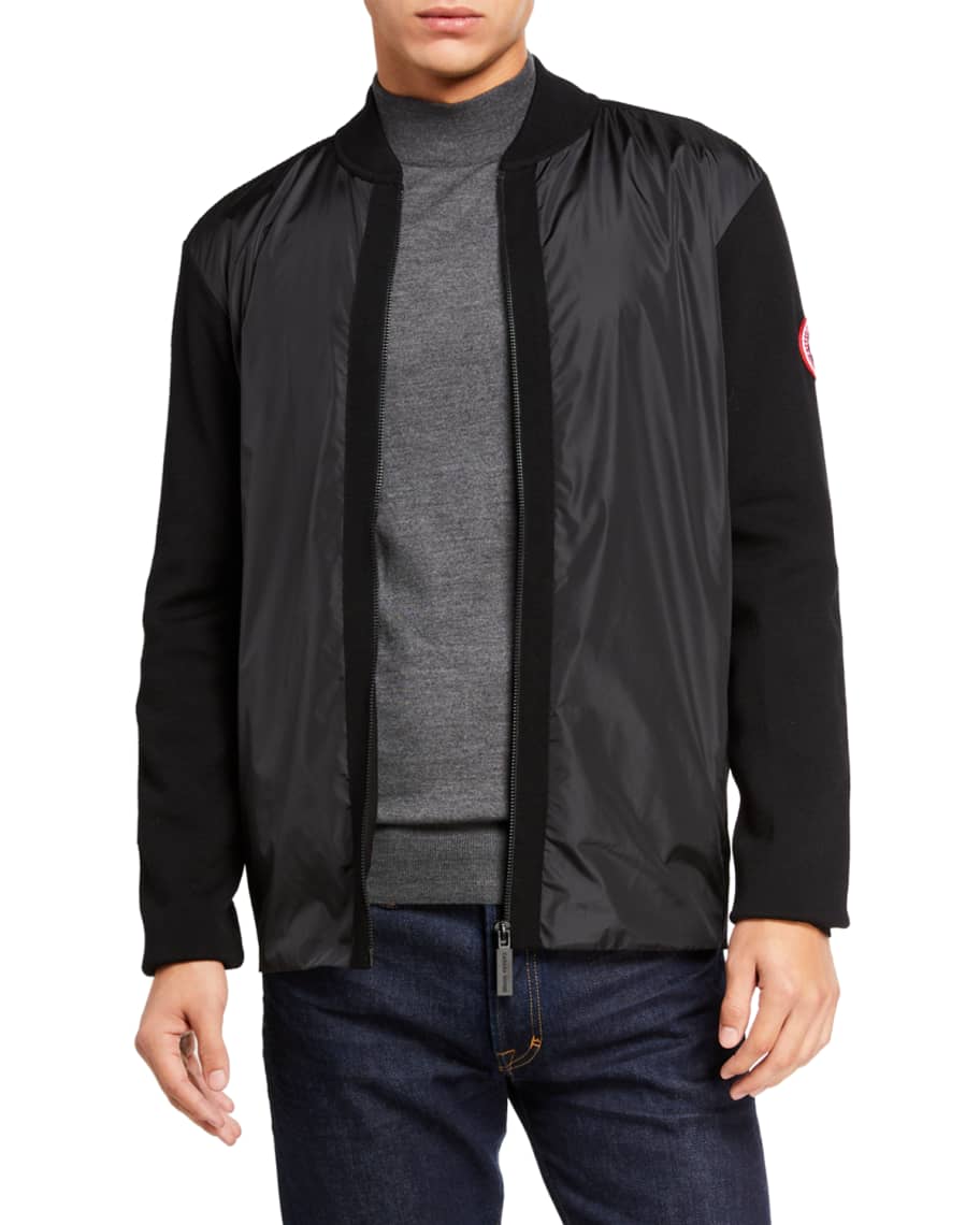 Canada Goose Men's Windbridge Full-Zip Wool Sweater | Neiman Marcus