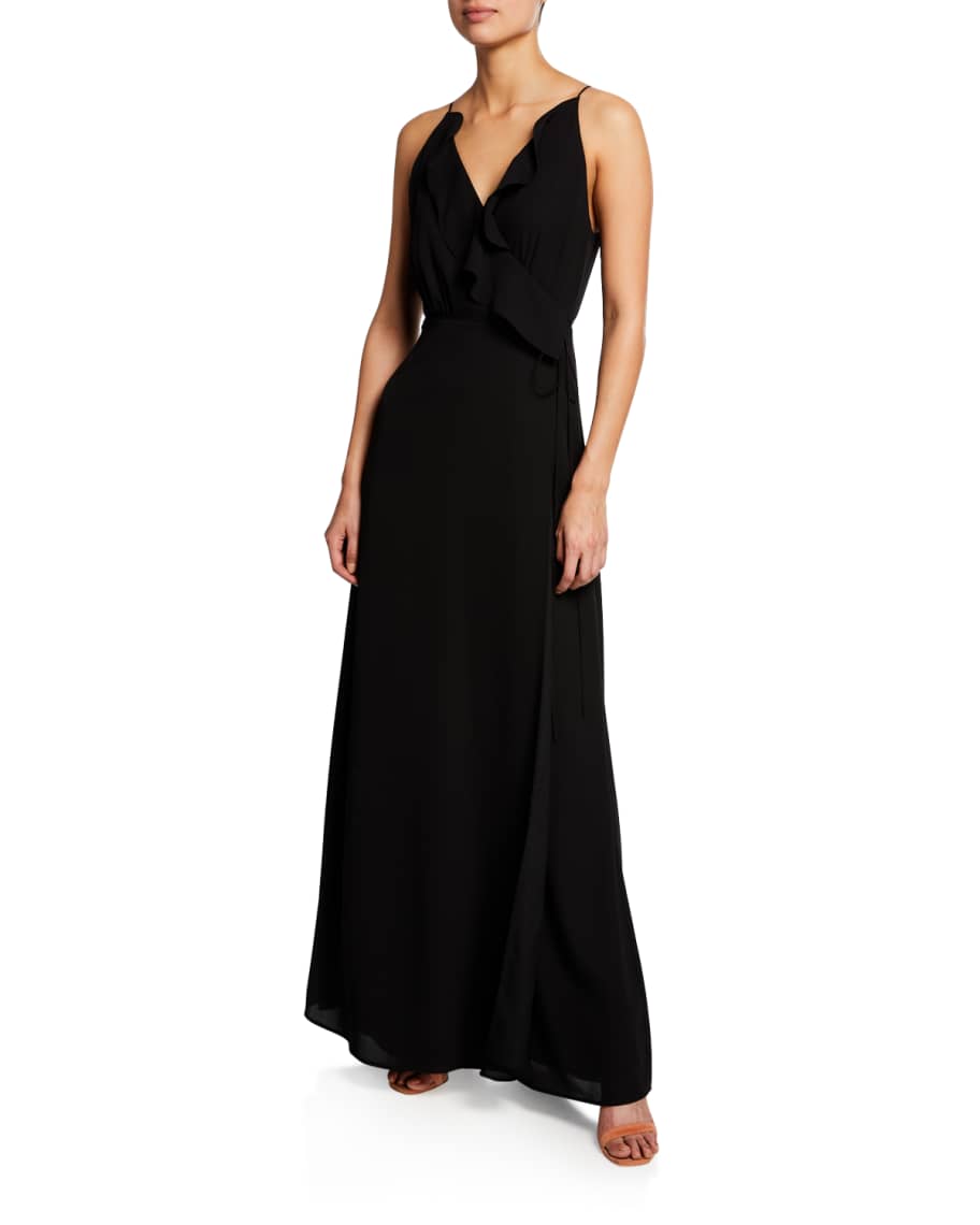 WAYF The Jamie Lace-Up Maxi Dress | Neiman Marcus