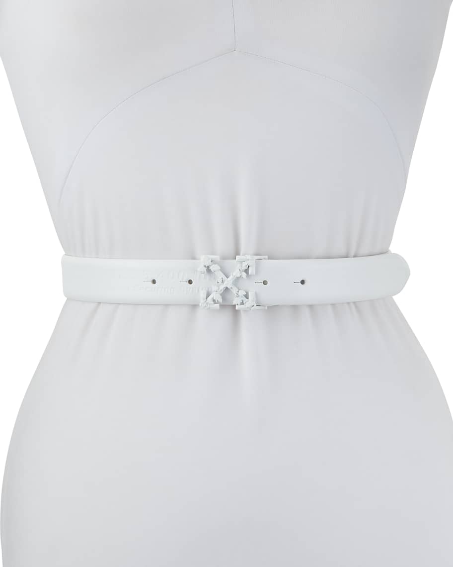 Off White Leather Industrial Belt Neiman Marcus