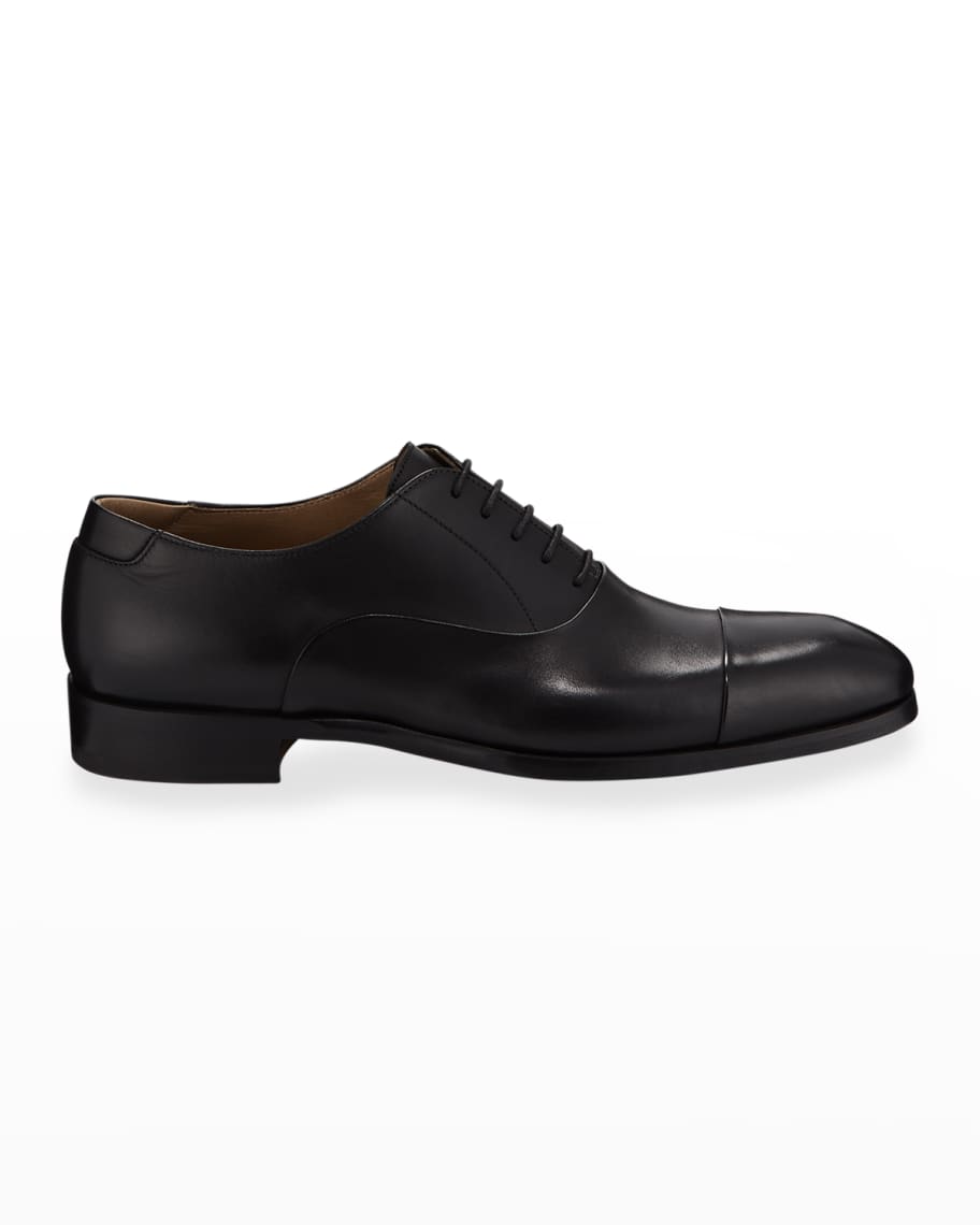 Magnanni Men's Leather Cap-Toe Oxford Shoes | Neiman Marcus