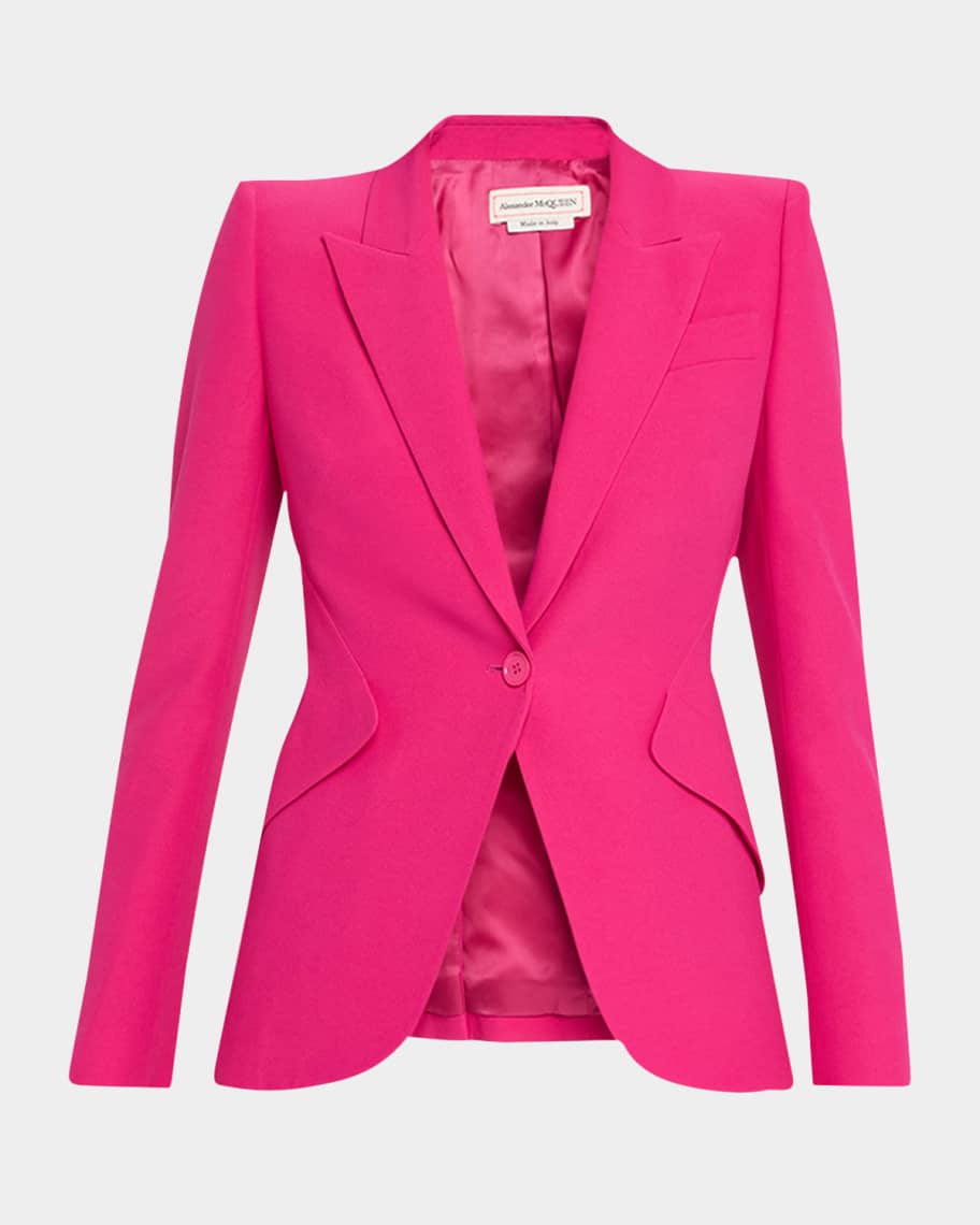 Alexander McQueen Classic Single-Breasted Suiting Blazer | Neiman Marcus