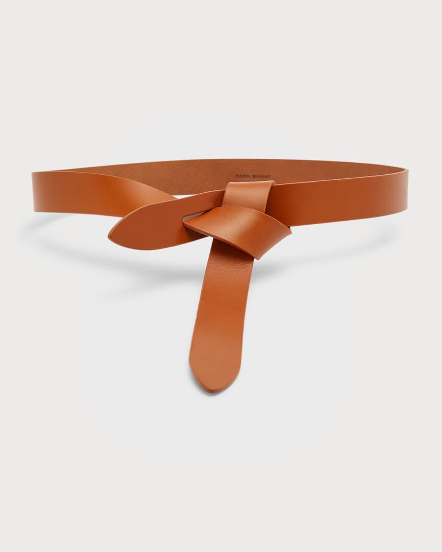 Isabel Marant Lecce Leather Tie Belt | Neiman Marcus