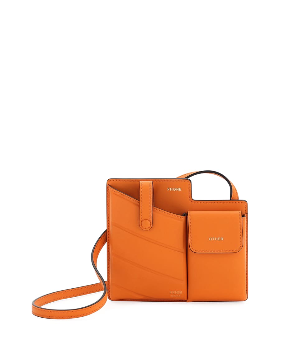Fendi Bustine Mini Century Calf Crossbody Bag Neiman Marcus
