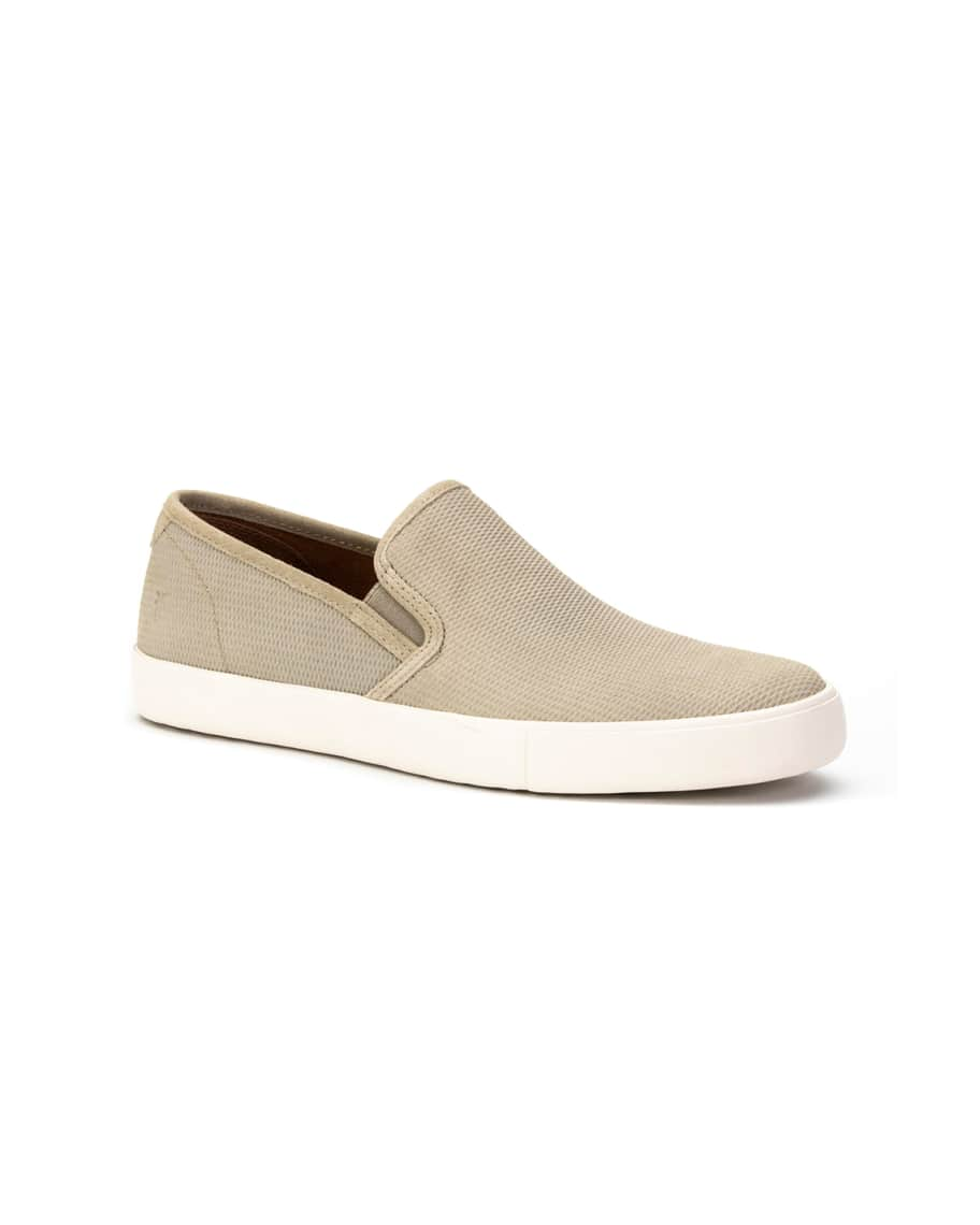 Frye Men's Brett Perforated Leather Slip-On Sneakers | Neiman Marcus