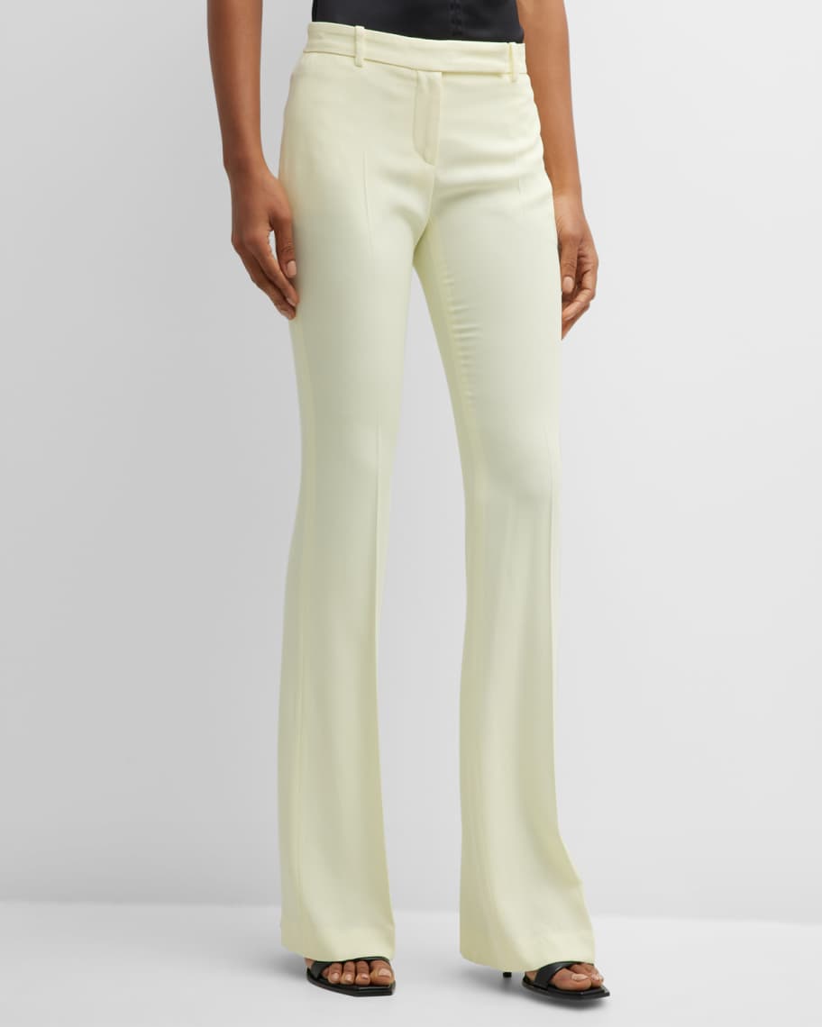 ALEXANDER MCQUEEN cropped tailored trousers - White