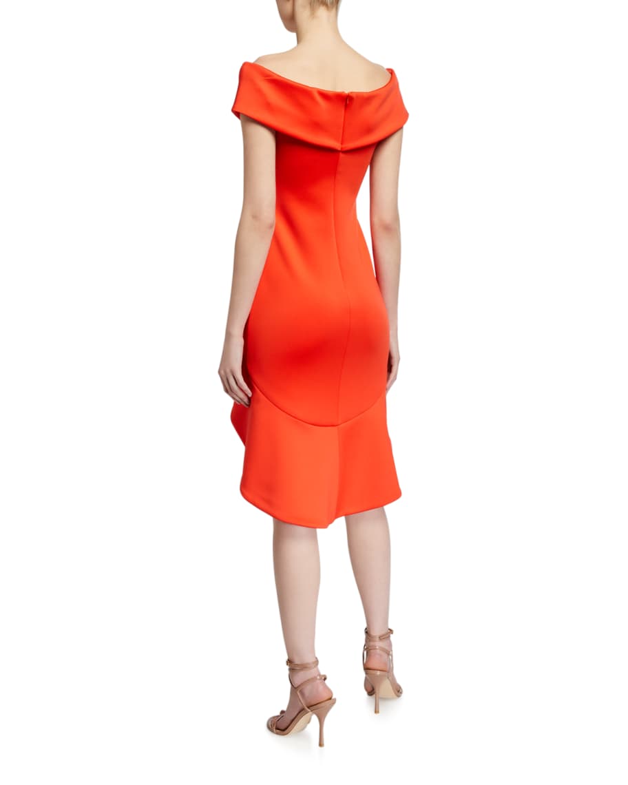 Image 2 of 2: Anderson Off-the-Shoulder Short-Sleeve Sheath Dress