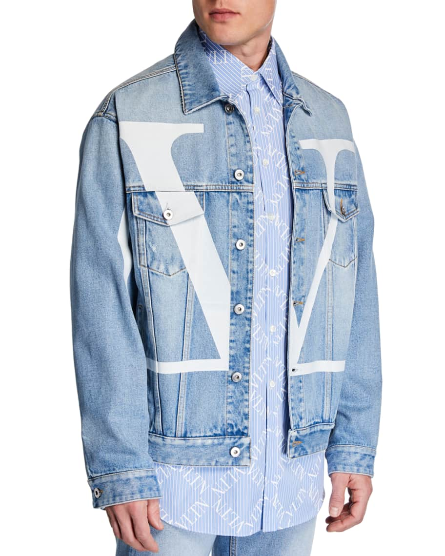 Valentino Men's Iconographe Denim Jacket