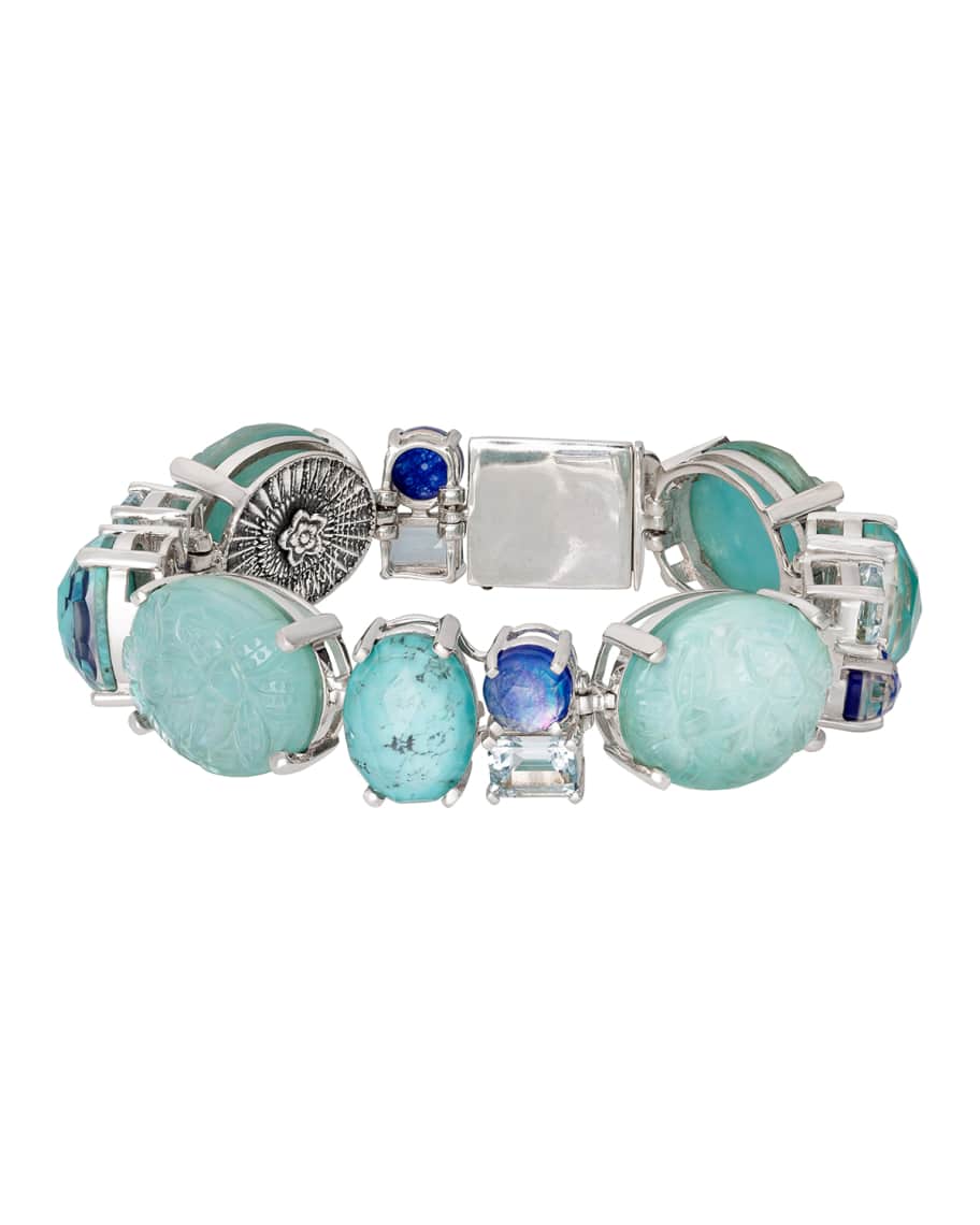 Stephen Dweck Multi-Stone Line Bracelet, Turquoise | Neiman Marcus