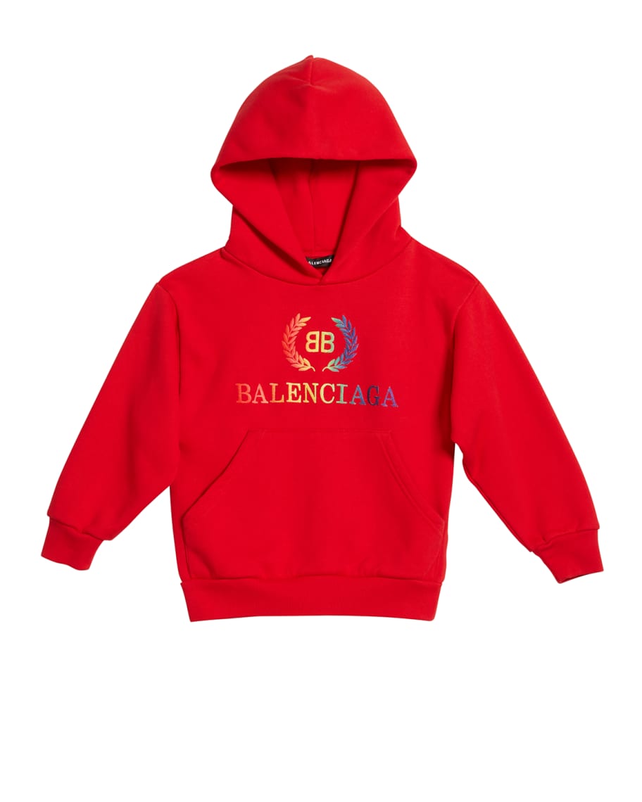 Rainbow balenciaga hoodie clearance