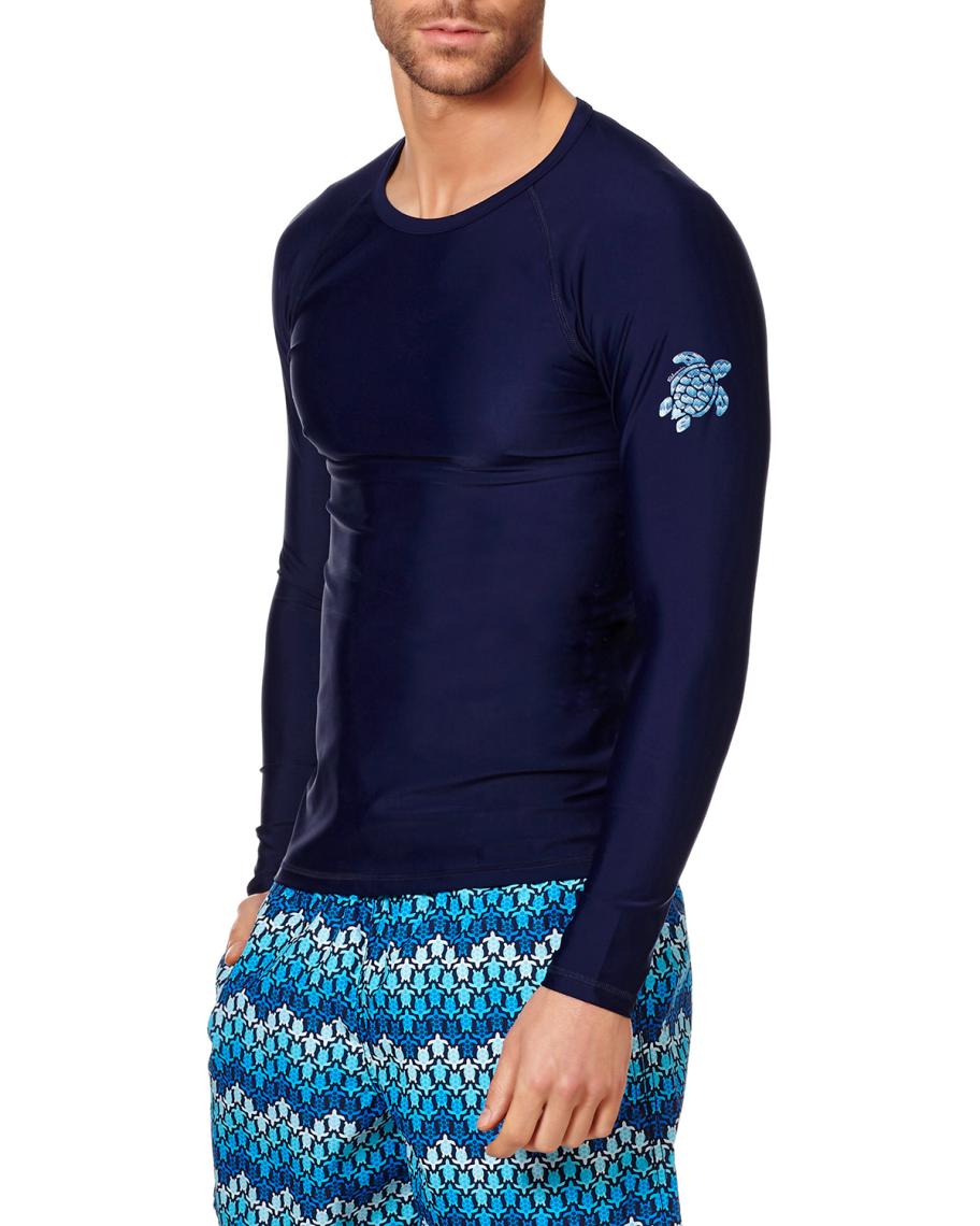 Vilebrequin Men's Herringbone Turtle Rash Guard | Neiman Marcus