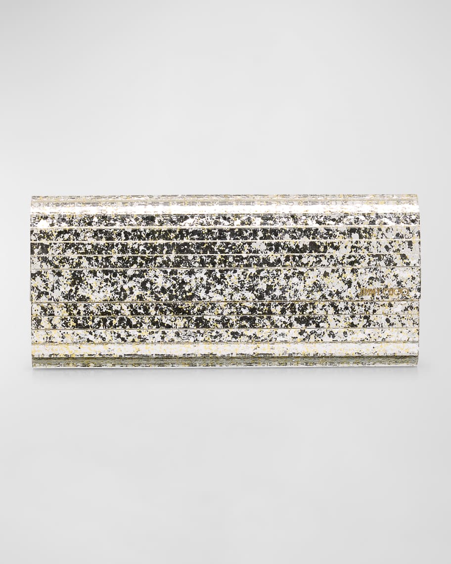 Jimmy Choo Sweetie Glittered Acrylic Clutch Bag | Neiman Marcus