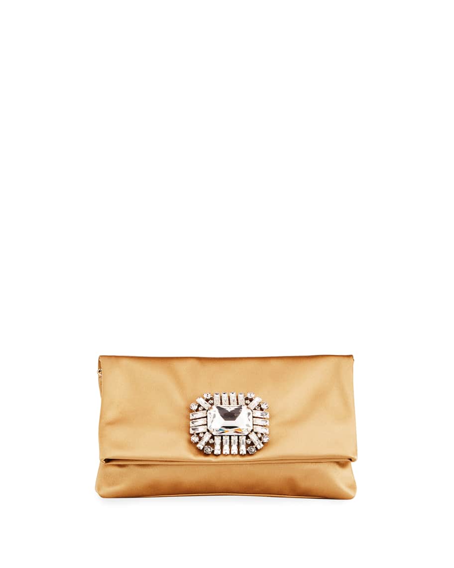 Jimmy choo titania satin clutch shop