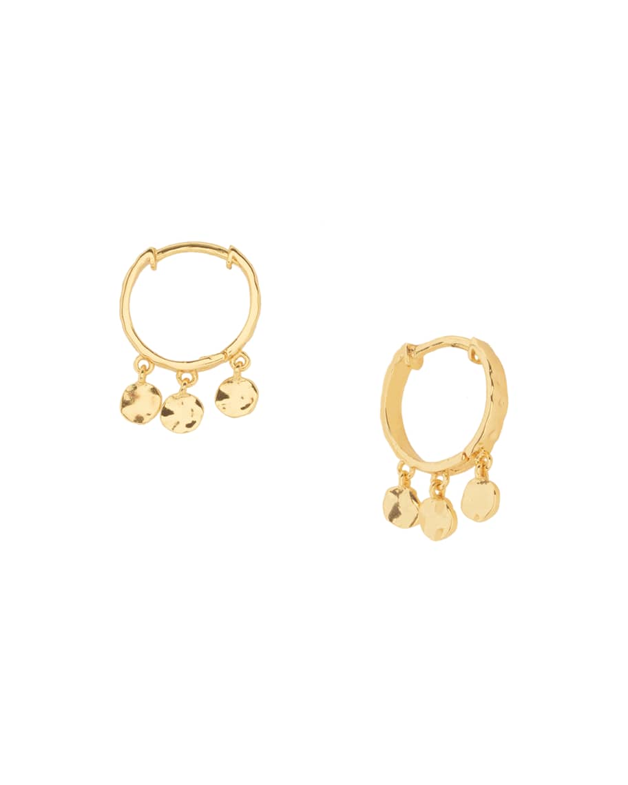 gorjana Chloe Mini Huggie Dangle Hoop Earrings | Neiman Marcus