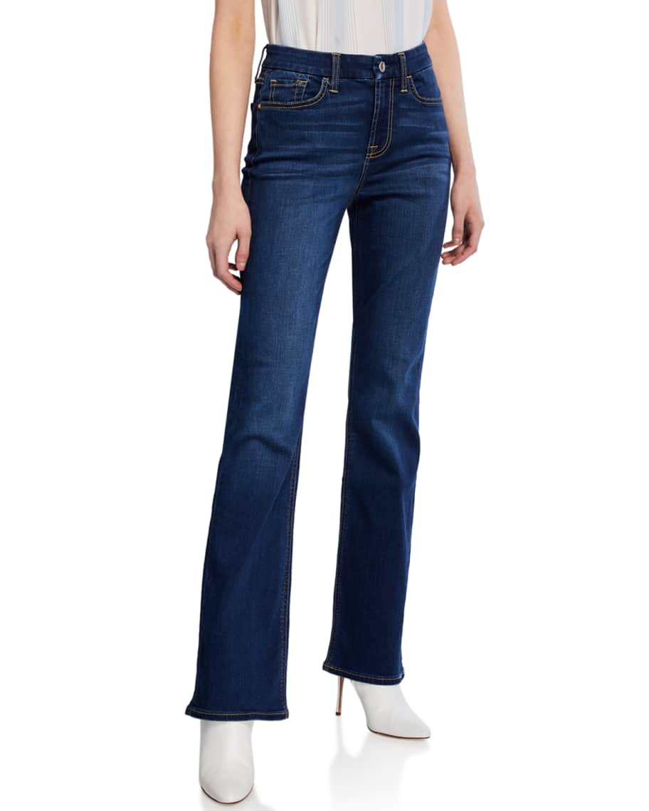 Jen7 Mid-Rise Slim Boot-Cut Jeans | Neiman Marcus