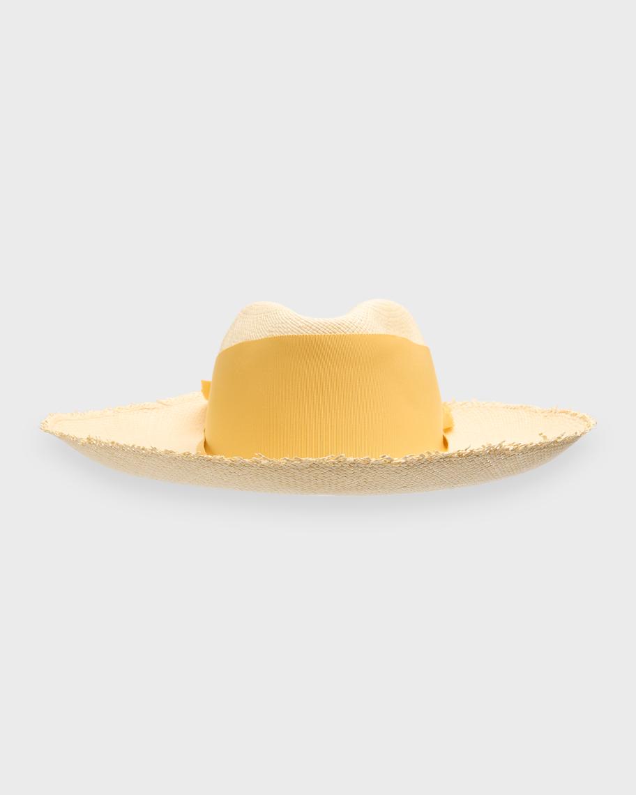 Sensi Studio Woven Frayed Panama Hat | Neiman Marcus display picture 1