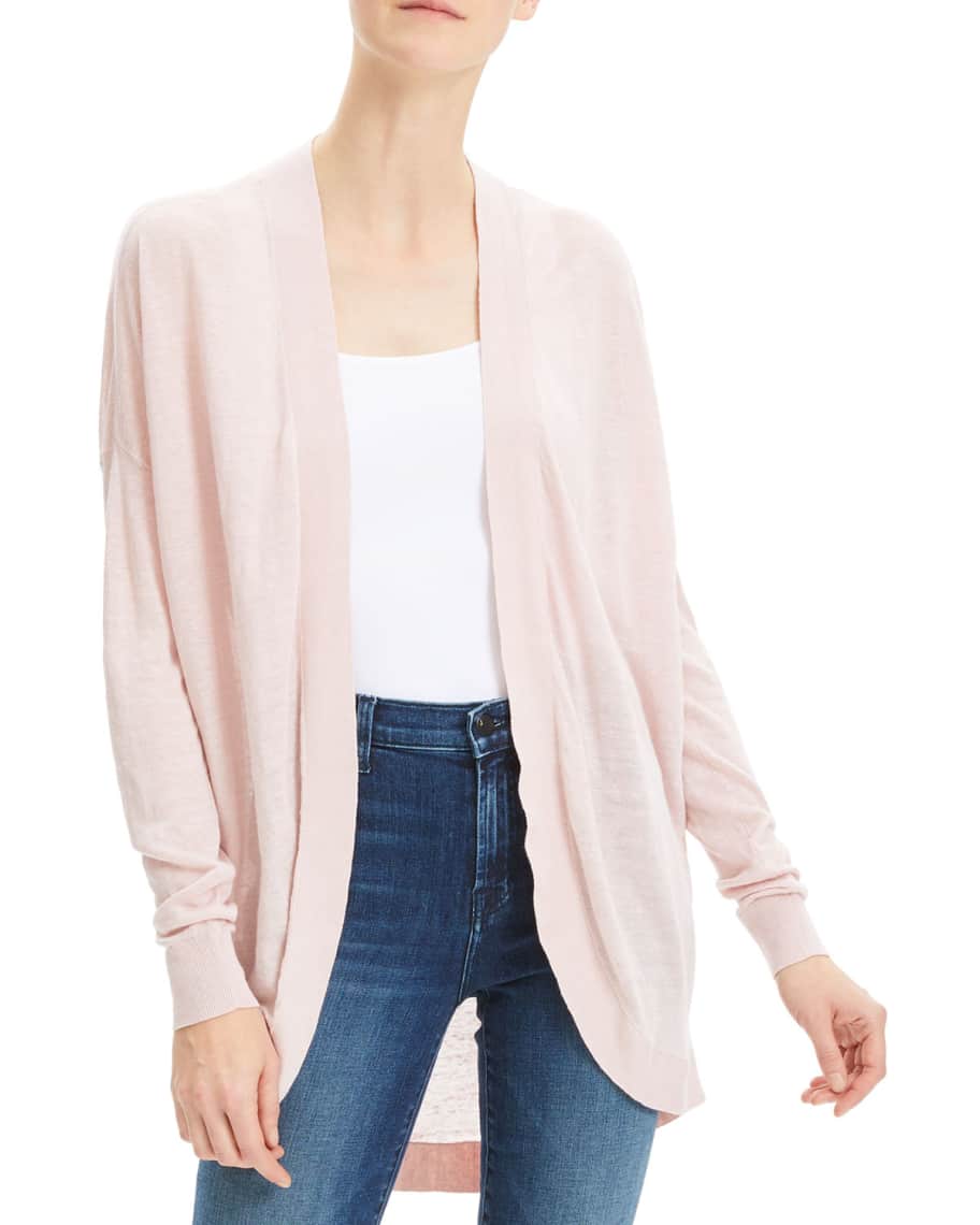 Theory Sag Harbor Open Front Waterfall Cardigan Neiman Marcus
