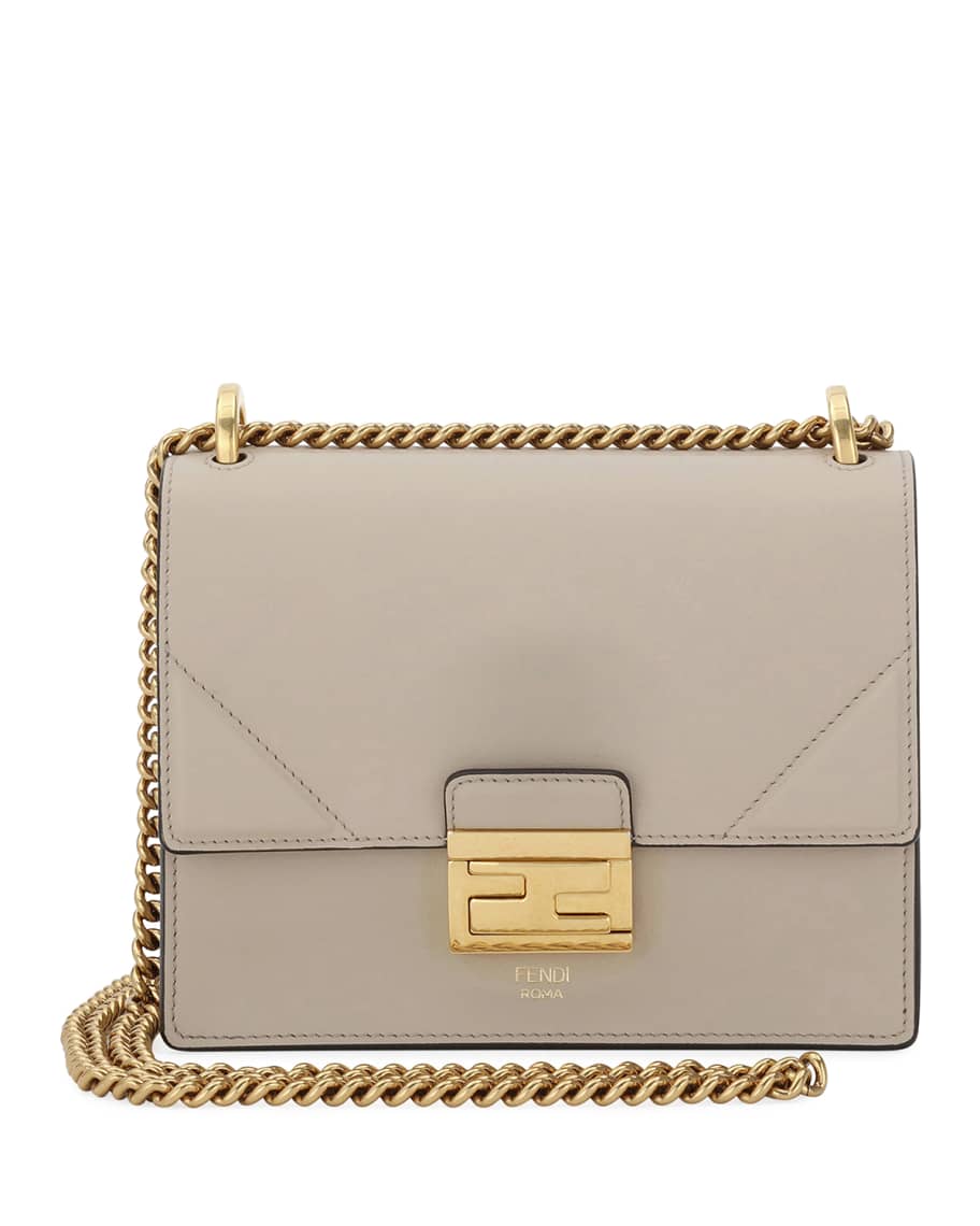 Fendi Kan U Small Matte Grace Leather Crossbody Bag