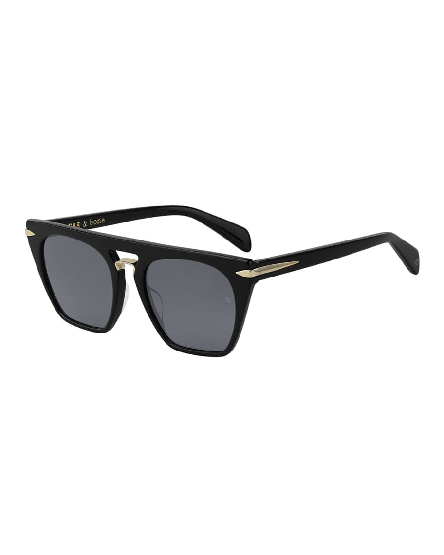 Rag & Bone Flat-Top Square Sunglasses | Neiman Marcus