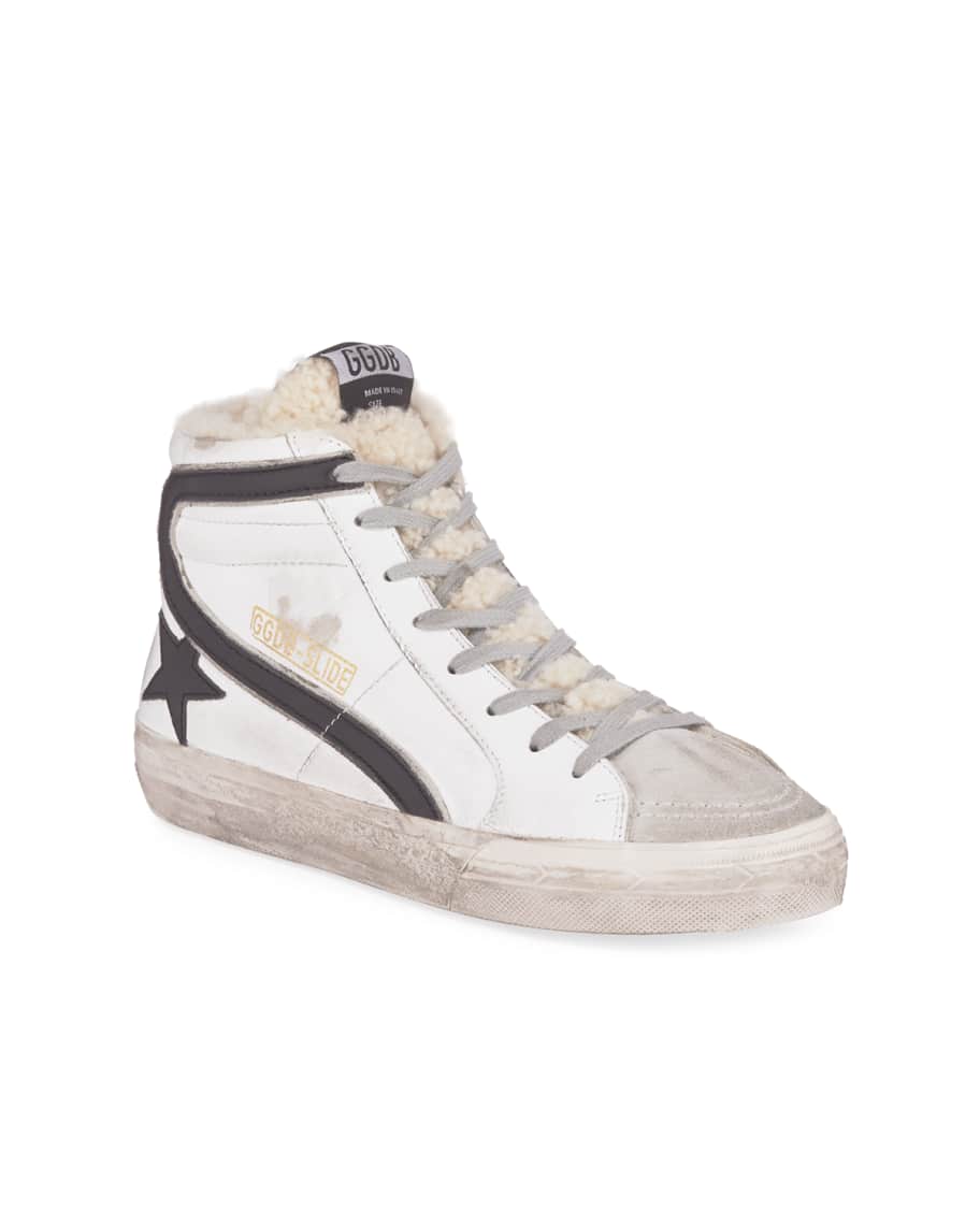Golden goose slide shearling online