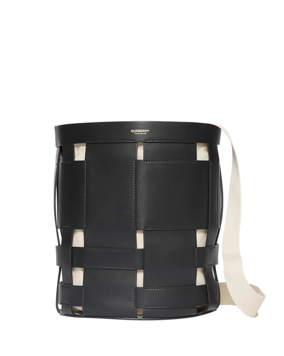 Burberry Foster Two-Tone Bucket Bag | Neiman Marcus