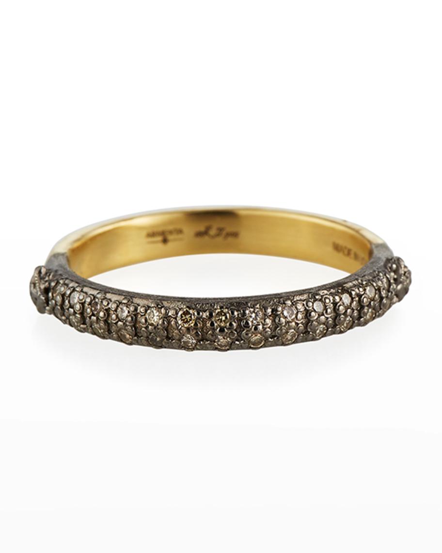 Armenta Old World Halfway Diamond Stack Ring | Neiman Marcus