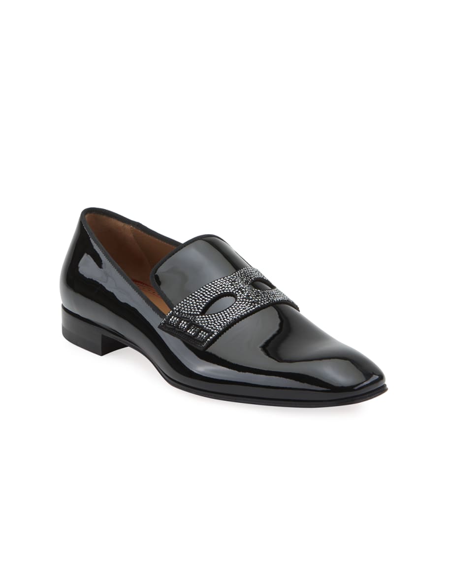 Christian Louboutin Men's Magician Patent Leather Loafers | Neiman Marcus