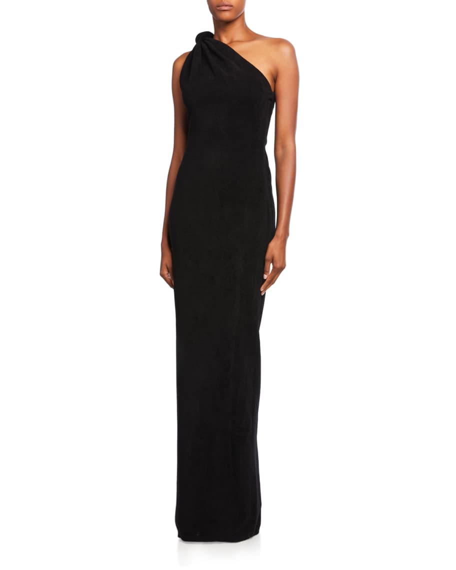 Brandon maxwell one shoulder dress outlet