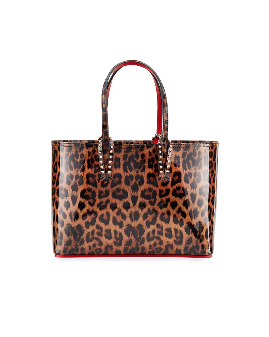Christian louboutin cabata leopard on sale tote