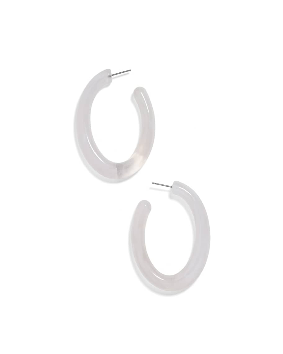 BaubleBar Selenne Acrylic Hoop Earrings | Neiman Marcus