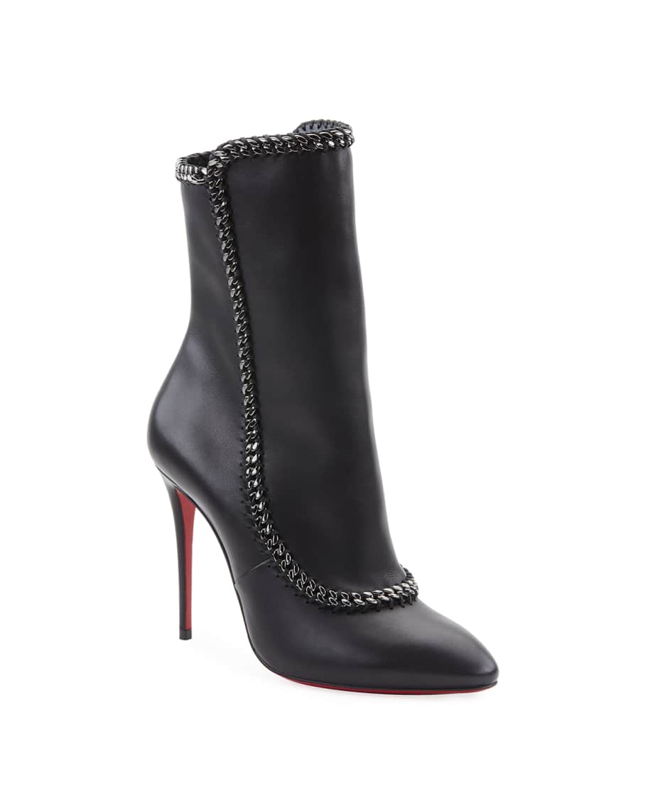 Christian Louboutin Clemence Red Sole Booties | Neiman Marcus