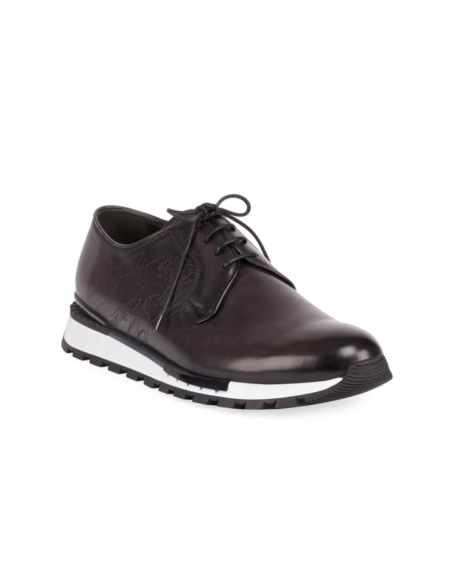 Fast Track Leather Sneakers in Black - Berluti