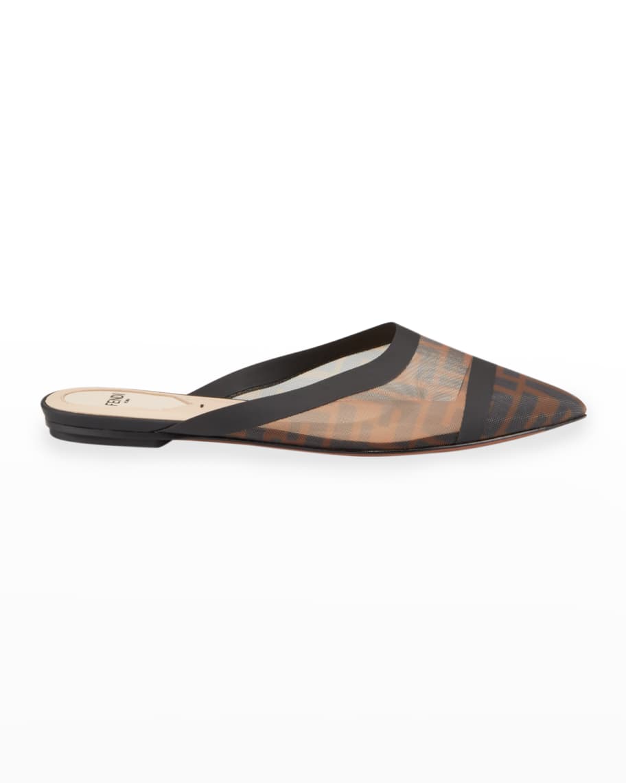Fendi flat mules sale