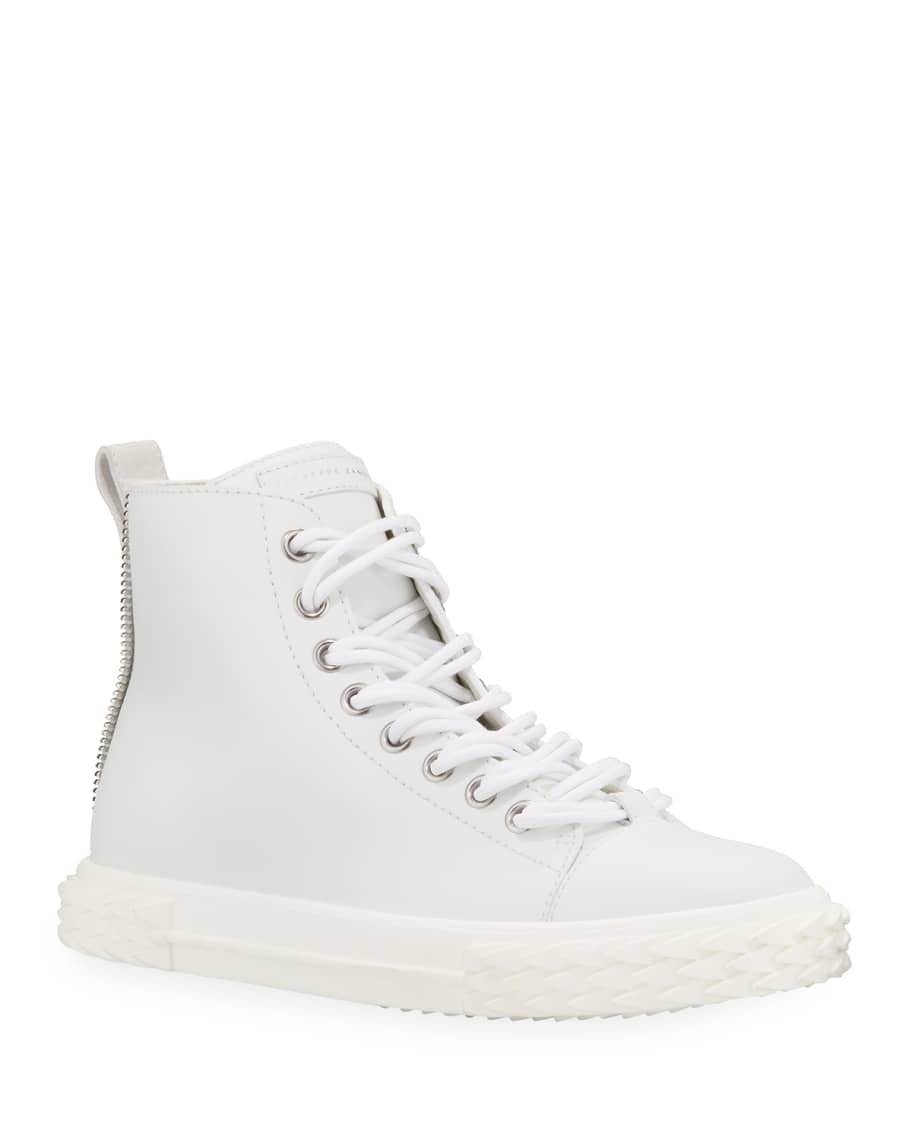 Giuseppe Zanotti Men's Blabber High-Top Leather Sneakers, White ...