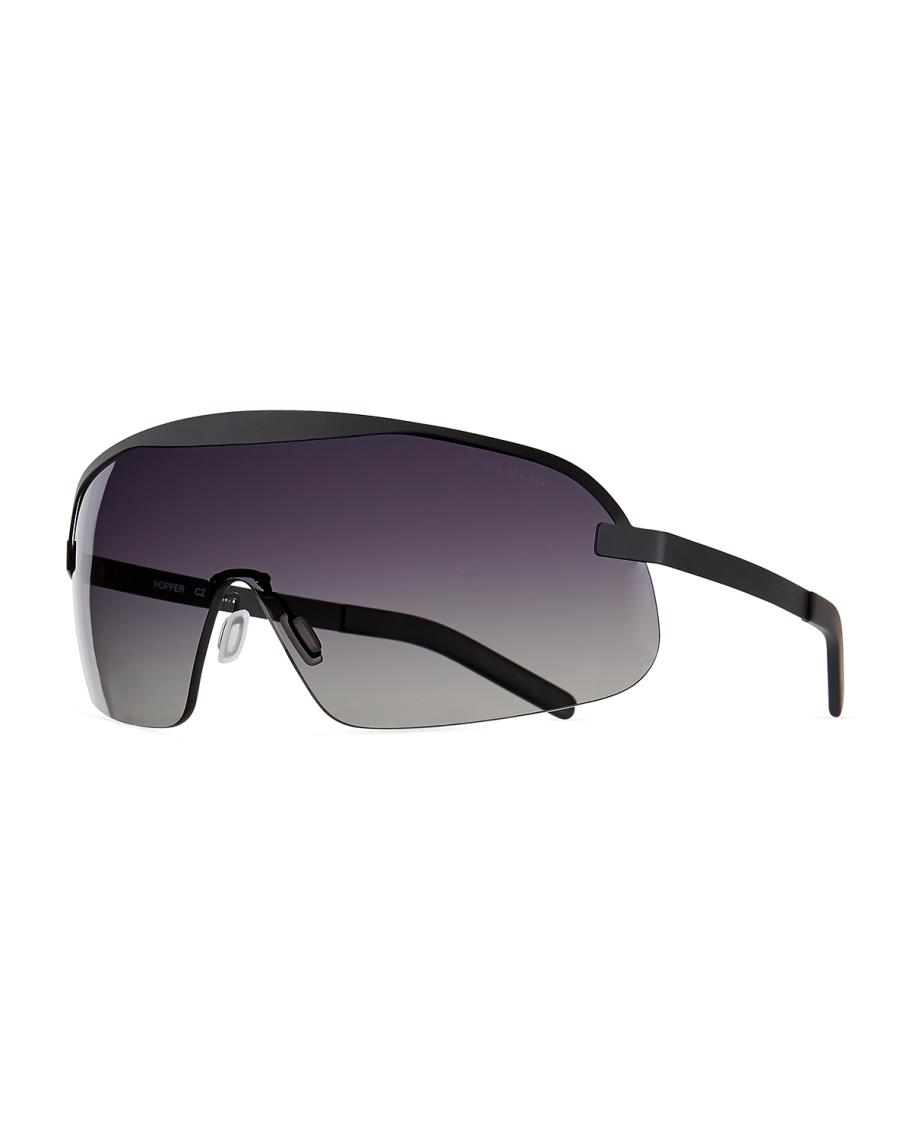 ILLESTEVA hopper black gradient shield sunglasses cat.2 ILLESTEVA Hopper Gradient Shield Sunglasses cat.2 w/DEFECT  main image 3