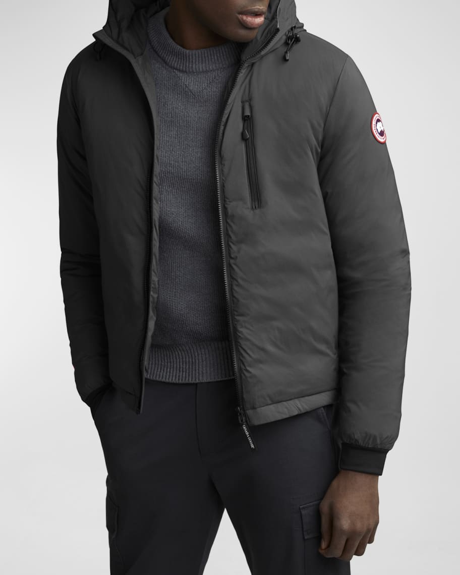 Canada goose men's lodge zip-front hoodie puffer coat sale