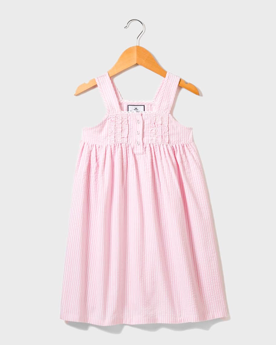 Petite Plume Charlotte Seersucker Nightgown, Size 6M-14 | Neiman Marcus
