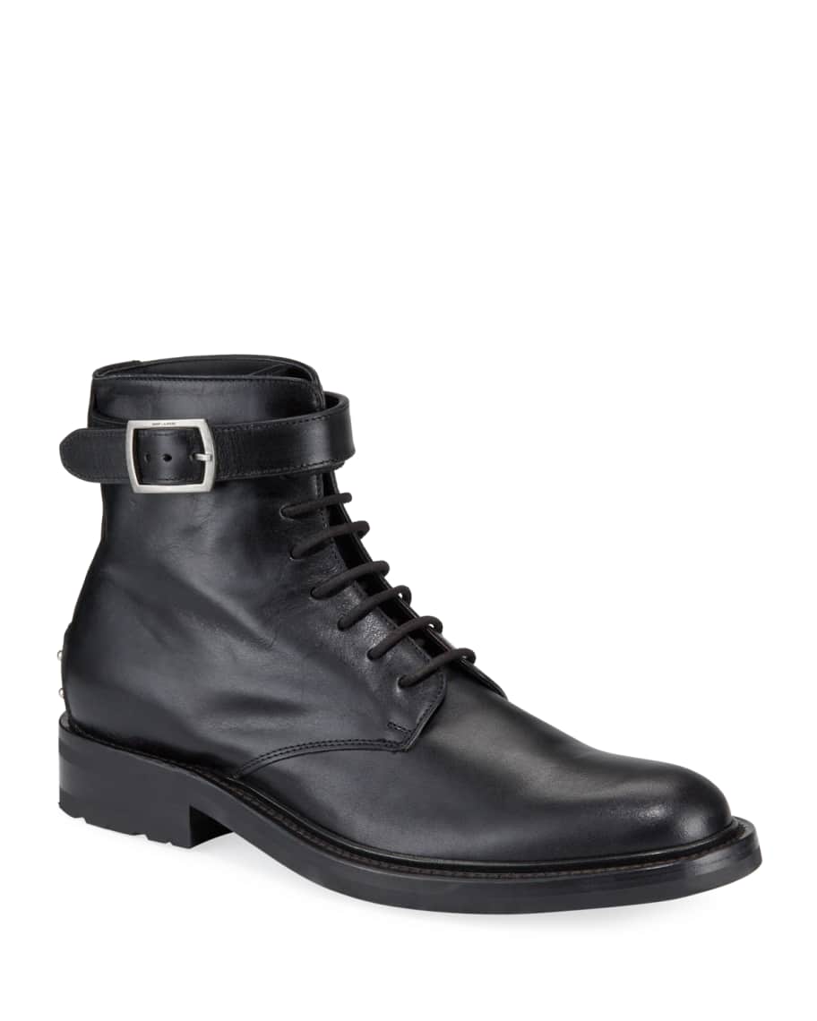 Saint laurent moto boots discount