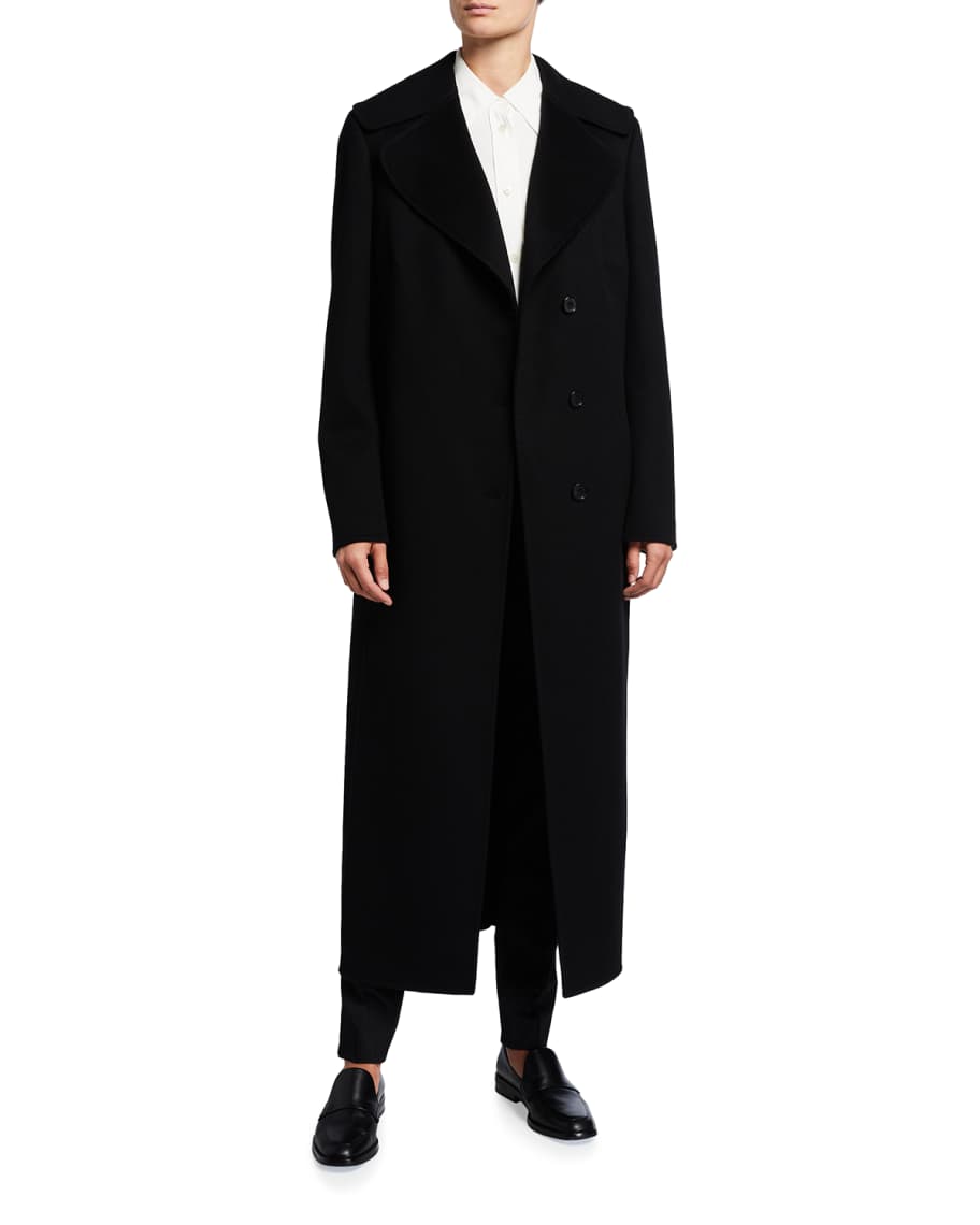Akris Cashmere Midi Length Coat | Neiman Marcus