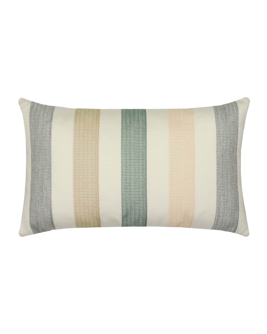 Elaine Smith Axiom Lumbar Sunbrella Pillow, Ivory | Neiman Marcus
