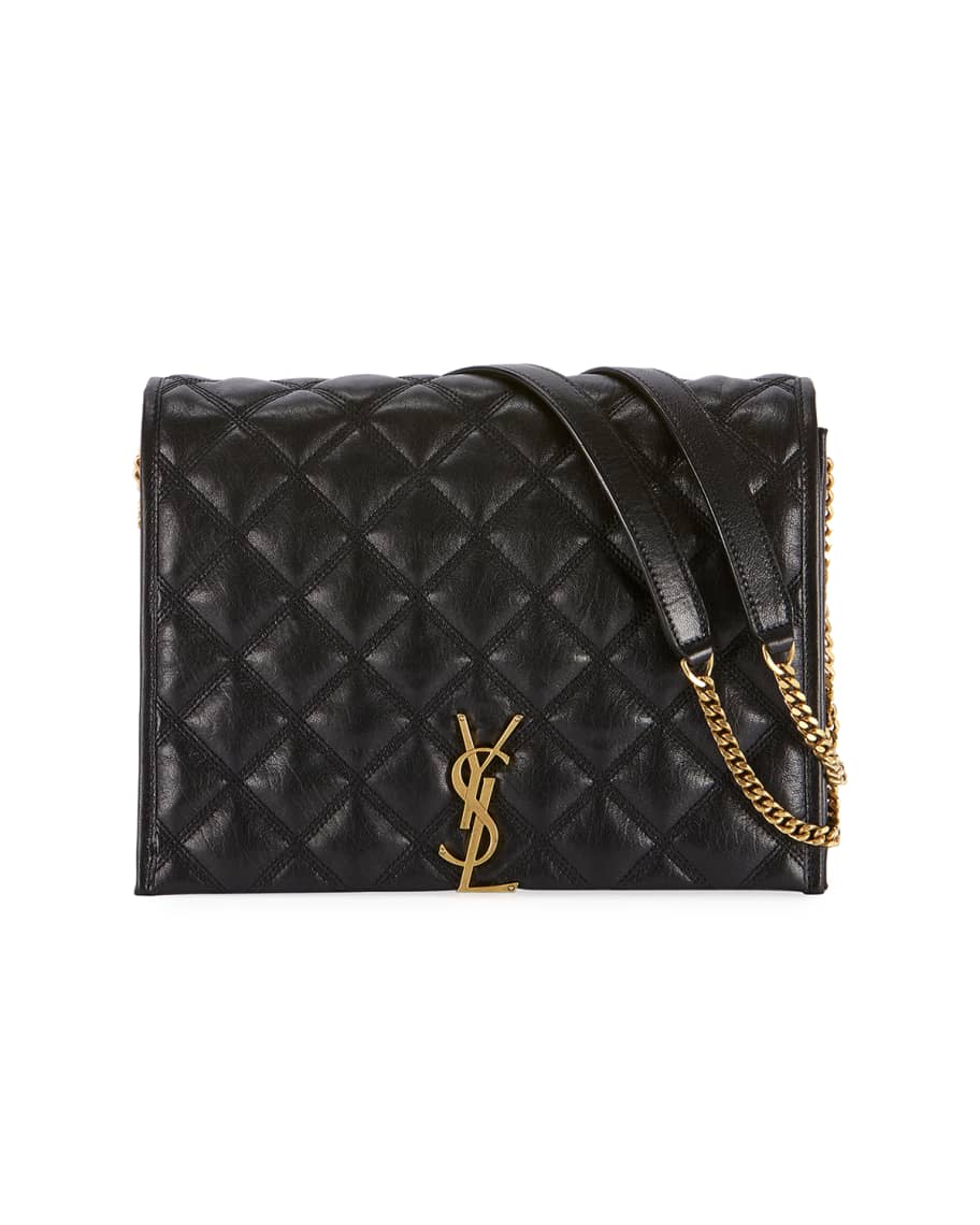 Saint Laurent Becky Quilted Mini Bag in Black