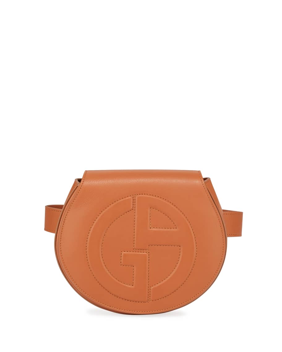 Giorgio Armani Small Leather Logo Belt Bag | Neiman Marcus