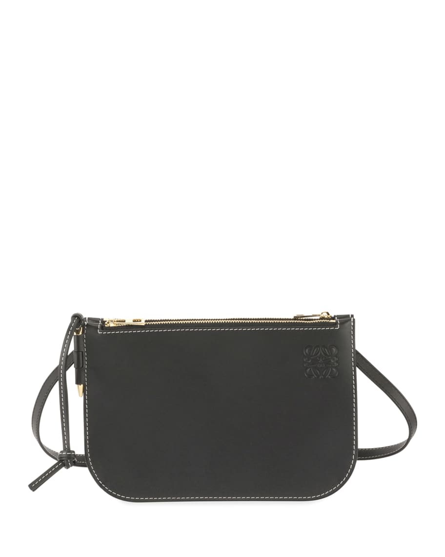 Loewe Gate Double Zip Pouch Clutch Bag Neiman Marcus